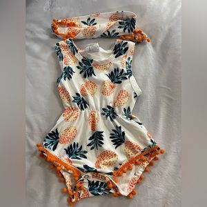 Amazon Pineapple Baby Romper